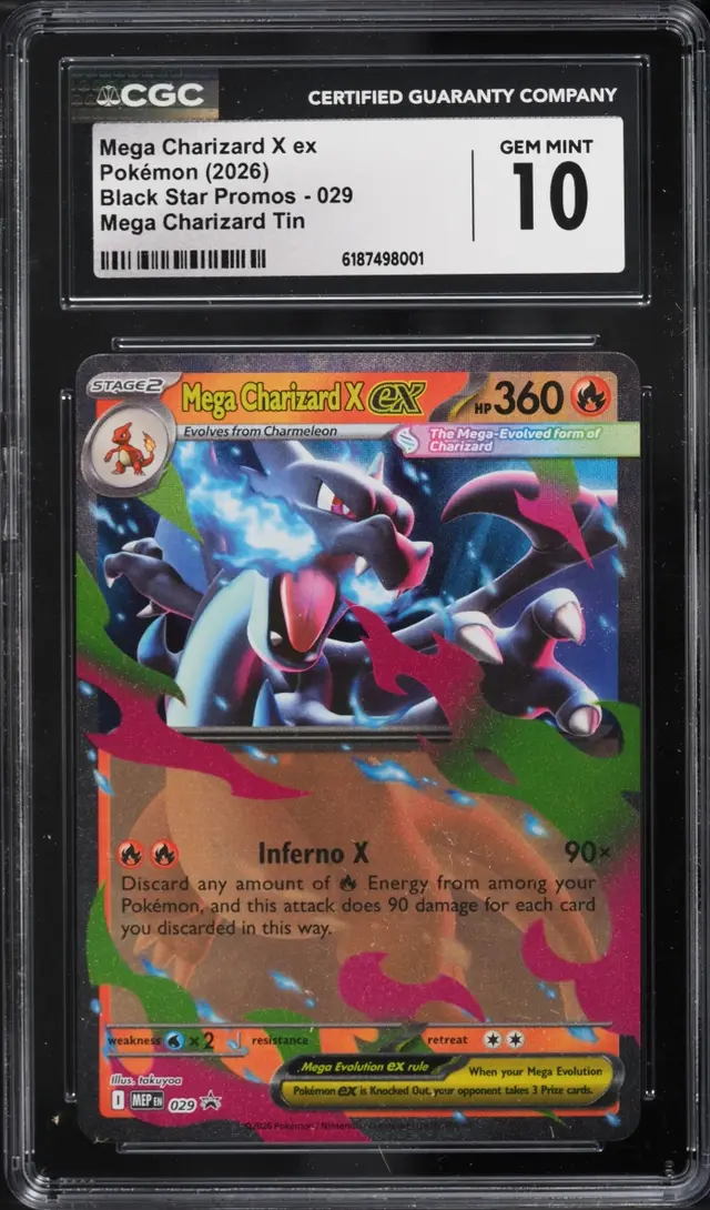 Front of Mega Charizard X ex #029