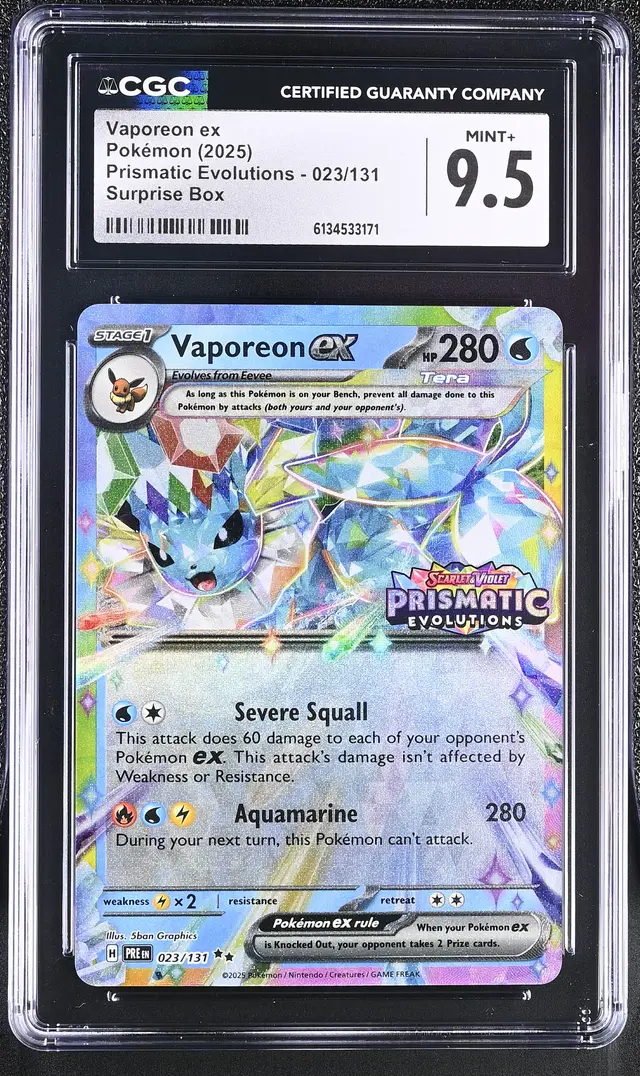 Front of Vaporeon ex #023