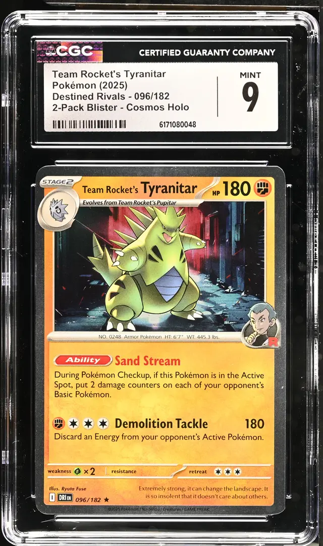 Front of Team Rocket's Tyranitar #096