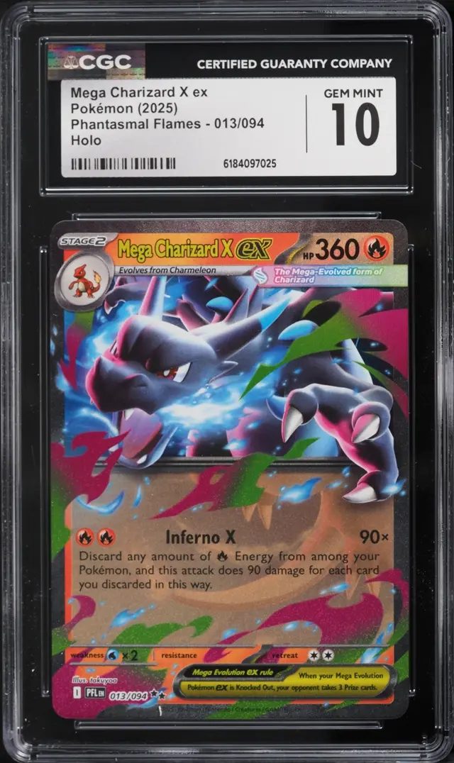 Front of Mega Charizard X ex #013/094