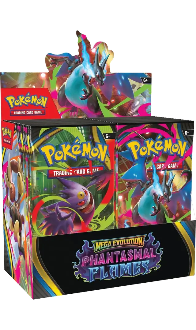 Front of ME02 Phantasmal Flames Booster Box